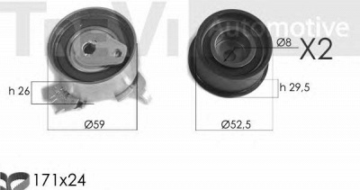 TREVI AUTOMOTIVE kd1386 -  Комплект ремня ГРМ